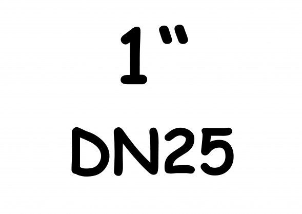 1" DN25 - uzatváracie mosadzné ventily